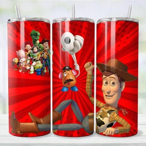 120+ Toy Story Tumbler Wrap Bundle, Instant Download 20oz Tumbler PNG Wraps Design, Digital 20 oz Skinny Tumblers Designs image 8