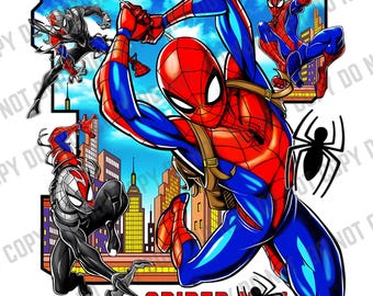 Retro Spiderman PNG | Spiderman png Bundle | Spiderman Sublimation Designs | Avengers PNG | Superhero PNG File