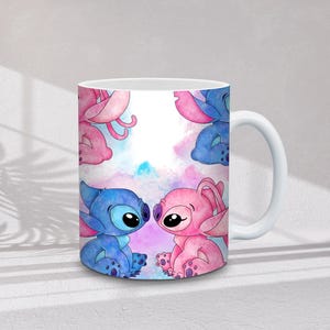 30+ Stitch muggomslagspaket | Tecknade figurer omslag | 11oz och 15oz sublimeringspaket, direktnedladdning bild 9