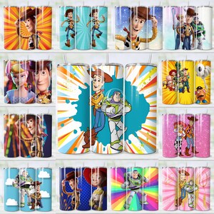 120+ Toy Story Tumbler Wrap Bundle, Instant Download 20oz Tumbler PNG Wraps Design, Digital 20 oz Skinny Tumblers Designs image 2