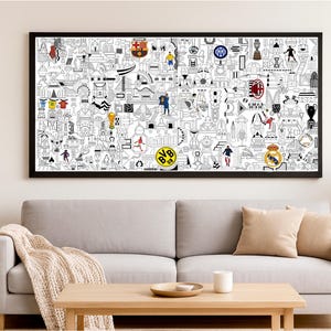 Personalized Football Drawing – Decorative Gift for Football Fans