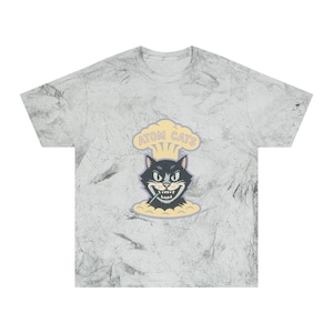 Tie Dye Pastel Atom Cats Tee, Tie Dye Fallout Shirt, Tie Dye Gaming Shirt