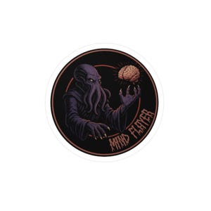 Mind Flayer Sticker, Illithid Sticker, Baldurs Gate Sticker, DND Sticker