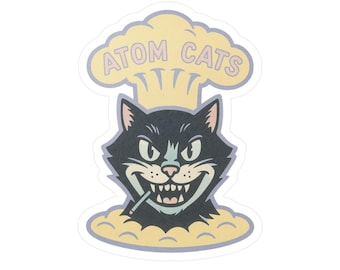 Adesivo Pastel Atomic Cats: Fallout