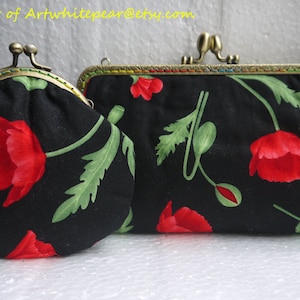 Conjuntos florais: bolsa Kisslock de latão, porta-moedas, bolsa de pulso com moldura, presente para madrinhas, bolsa feminina, presente para ela - bolsa de maquiagem, bolsa de cosméticos, capa de celular