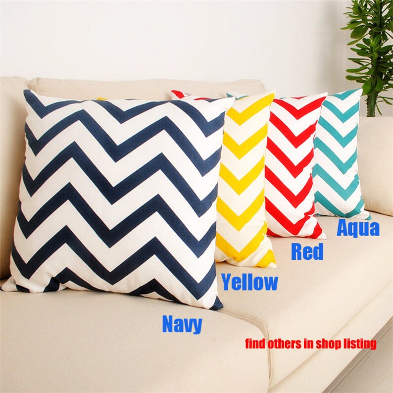 Coffee Table Runner Yellow Chevron Geometric Etsy