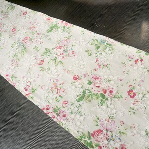 Table Runner Rose Flower Lace Covered Dining,Boys Girls Party,Birthday,Baby Shower Gift,Kids Children Playroom--Custom Valance,FREE GIFT