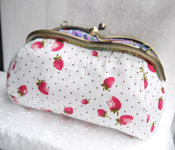 Strawberry Sunglass/eyeglass Case,travel Electronic Bag,earphone