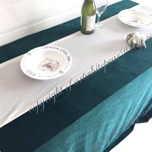 Velvet Tablecloth Emerald Hunter Green Rectangle Square Round Oval Coffee Table,party,beach ...