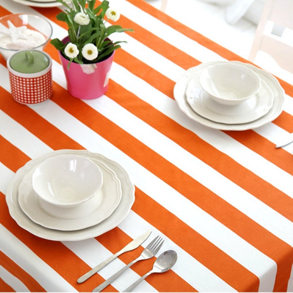 Orange Stripe Pillow Etsy