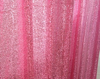 Rose Pink Sequin Photography Backdrop,Glitz Wedding/Party Curtain--23 Colors,Tablecloth,Runner,Baby Shower,Ceremony Background,GET FREE GIFT
