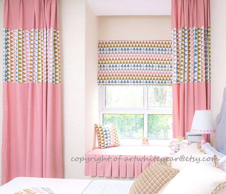 Child Window Curtain/kids Nursery Playroom Curtain/girl Room Etsy
