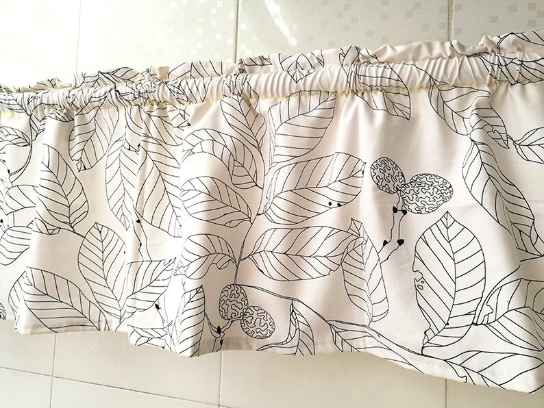 Cafe Curtain Window ValanceWindow TreatmentKitchenKids NurseryBedroom Curtain DrapeBathroom Shower Curtain-Cherry Tree Flower,FREE GIFT
