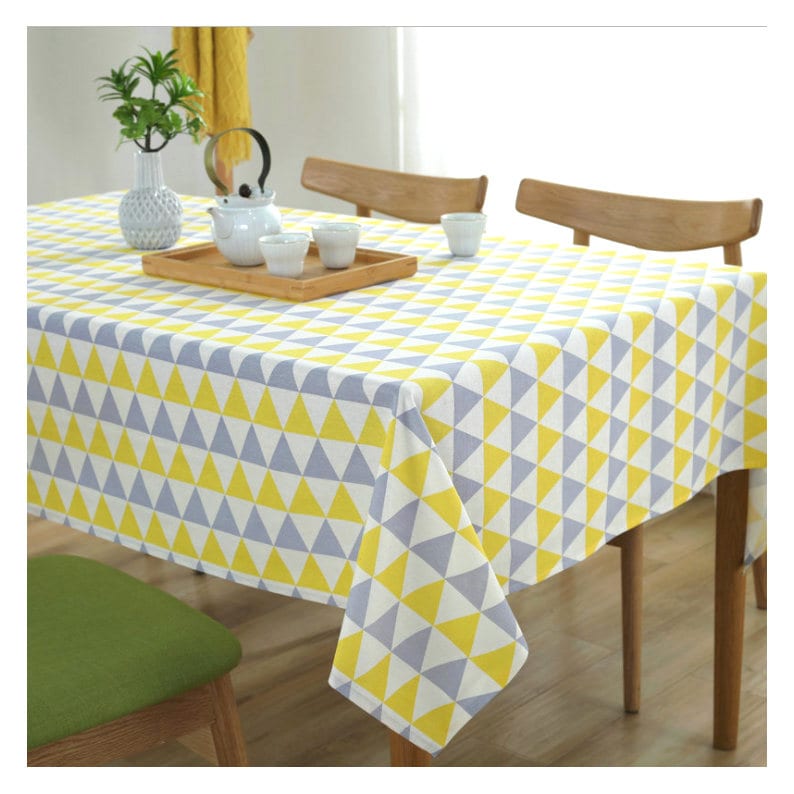 Triangular Tablecloth Triangle Linen Rectangle Square Tablecloth,round Oval Washable Table ...