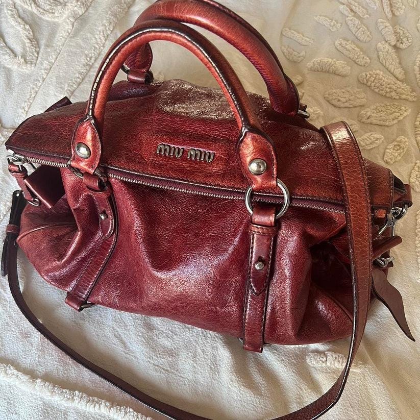バッグ Miu Miu Archive Kiss Lock Frame Handbag Miu Miu Archive Kiss Lock Frame Handbag
