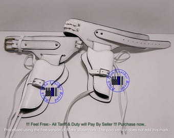 ハンドメイドレザーウエスタンホルスター＆カートリッジベルト