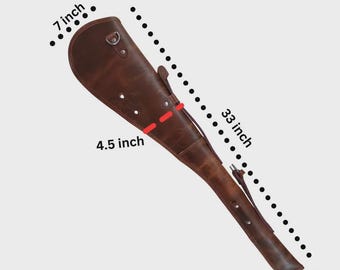 Funda de cuero hecha a mano para rifle / Estuche para rifle de palanca estilo western