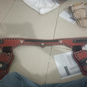 Western Cowboy Cartridge Belt Munição Saas Rigs .22 .357 .38 .44 .45
