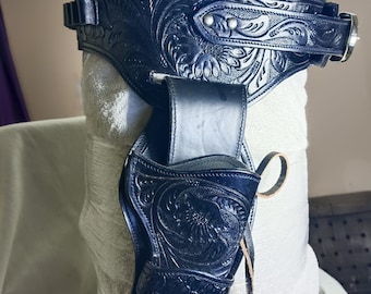 Cinturón de cartuchos Western Cowboy Munición Saas Rigs .22 .357 .38 .44 .45