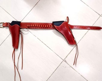 Handgefertigter Revolver Holster - Western Style, Cowboy Aktion