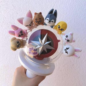 Stray Kids SKZOO Light Stick Kpop 3D Figures Bias Merch SKZ Accessories Kpop Decoration SKZ Lightstick Stand Gift Atiny Fan