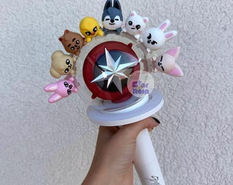 Stray Kids SKZOO Light Stick Figures Kpop Fan Merch Mini Beeldjes SKZ Lightstick Decor Kpop Bias Cadeaus voor fans Kpop Room Decor