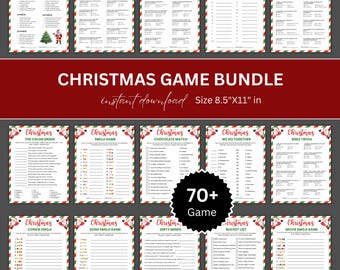 Christmas Games Bundle, 70+ Christmas Gift Exchange Games Emoji Game, Christmas Activities For kids, Adults, Family, Movie Trivia,