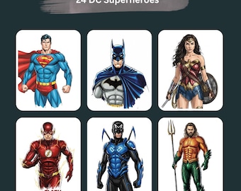 DC Superheroes A4 Print: Kids Learning Projects (PDF Downloadable File)