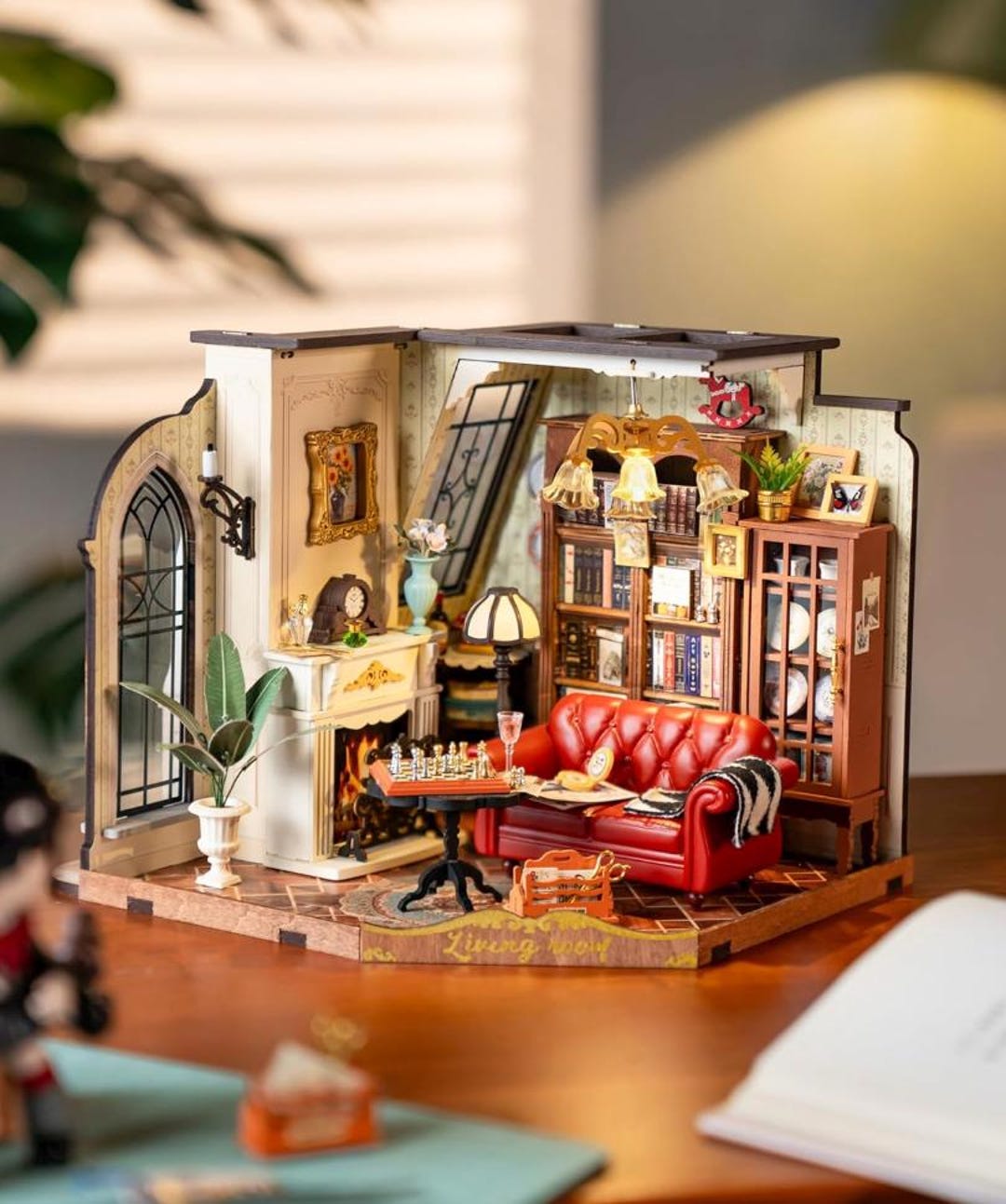 DIY Miniature Dollhouse Kit – Catherine's Living Room, Tiny House ...