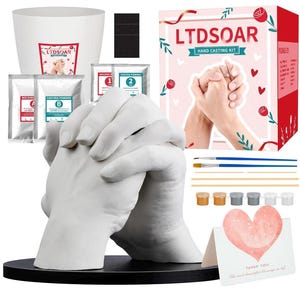 Hand Casting Kit for Couples with Practice Kit Romantic Gift Anniversary Wedding Keepsake