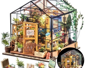 DIY Miniatur Gewächshaus Kit - Cathy's Flower House Modell, Wohndeko