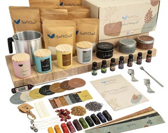 DIY Soy Candle Making Kit – Beginner Set with Scents & Dyes