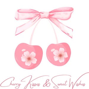 Cherry Kisses Wall Art: Sweet Chic Print (Instant Download)