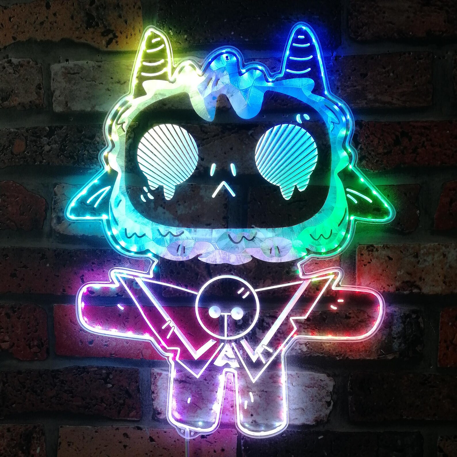 Cult of the Lamb LED Wall Decor Sign, Table Top Game Room Man Cave ...