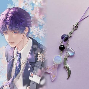 Love and Deepspace Rafayel Mermaid Phone Charm, Love and Deepspace Rafayel Inspired Charm
