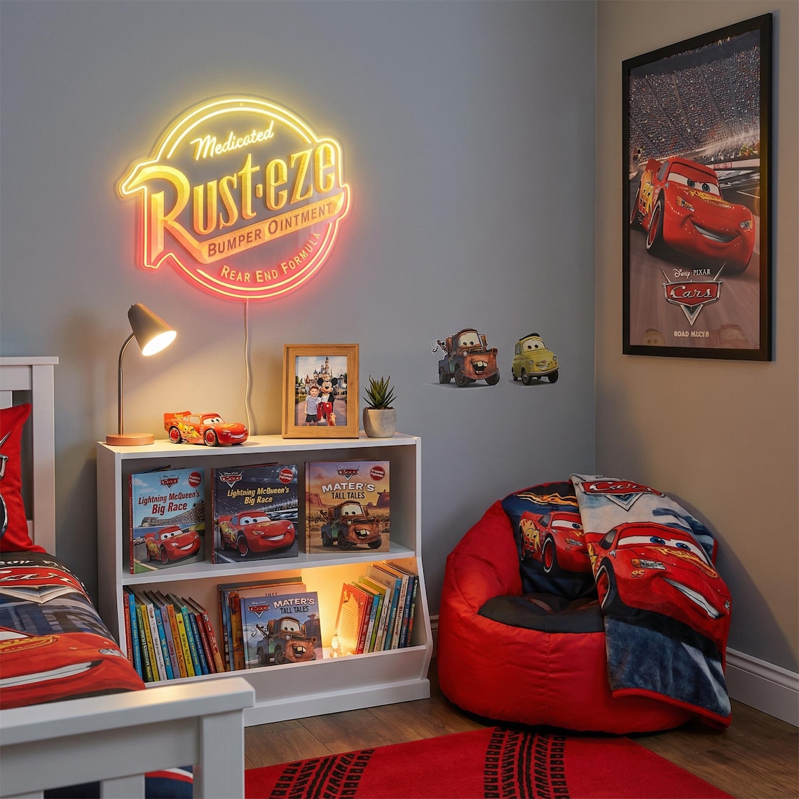 Cars Rusteze LED Wall Decor Sign, Game Room Man Cave Decor , Multi ...