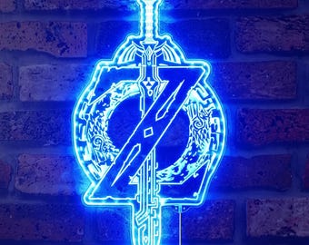 Legend of Zelda Neon LED Wall Decor Sign, Rainbow Multi Colors Night Light Atmosphere Sign, Christmas Gift