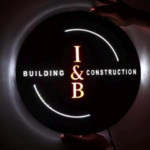 Illuminated signs, led box Signage for shops and businesses , logos with light, Name plaques 3D signs