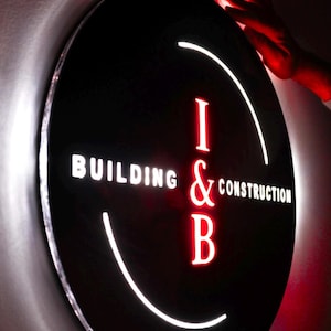 Illuminated signs, led box Signage for shops and businesses , logos with light, Name plaques 3D signs