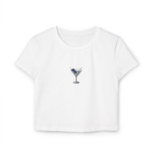 Blue and Yellow Martini Baby Tee