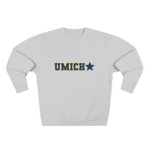 Michigan Varsity Letters and Star Sweatshirt