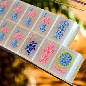 Mahjong Tiles Sets American, Mahjong Tiles American, Mahjong Tiles Sets, Mahjong Tiles, Mahjong Set, Custom Mahjong, mahj set Gift for Wife