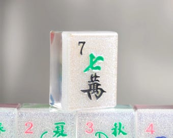 Mahjong Tiles, Custom Mahjong, Mahjong Set, Mahjong, Resin Mahjong Tile Set, Mah Jong Tiles, Custom Riichi Mahjong, Mahjong Tiles American