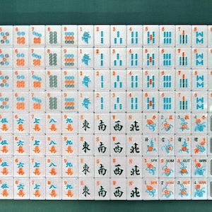 American Mahjong, Mahjong Tiles, Custom Vintage Mahjong Set From Photo, Antique Mahjong, Unique Gift, Game Night Decor, Resin Mah Jong Tiles