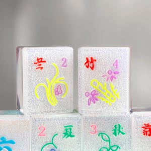Mahjong-Set, benutzerdefinierte Mahjong-Fliesen, Mahjong-Fliesen, Mahjong-Fliesensets, Mahjong, Mahjong-Fliesenset, Harz-Mahjong, Mahjong-Fliesengeschenke für sie