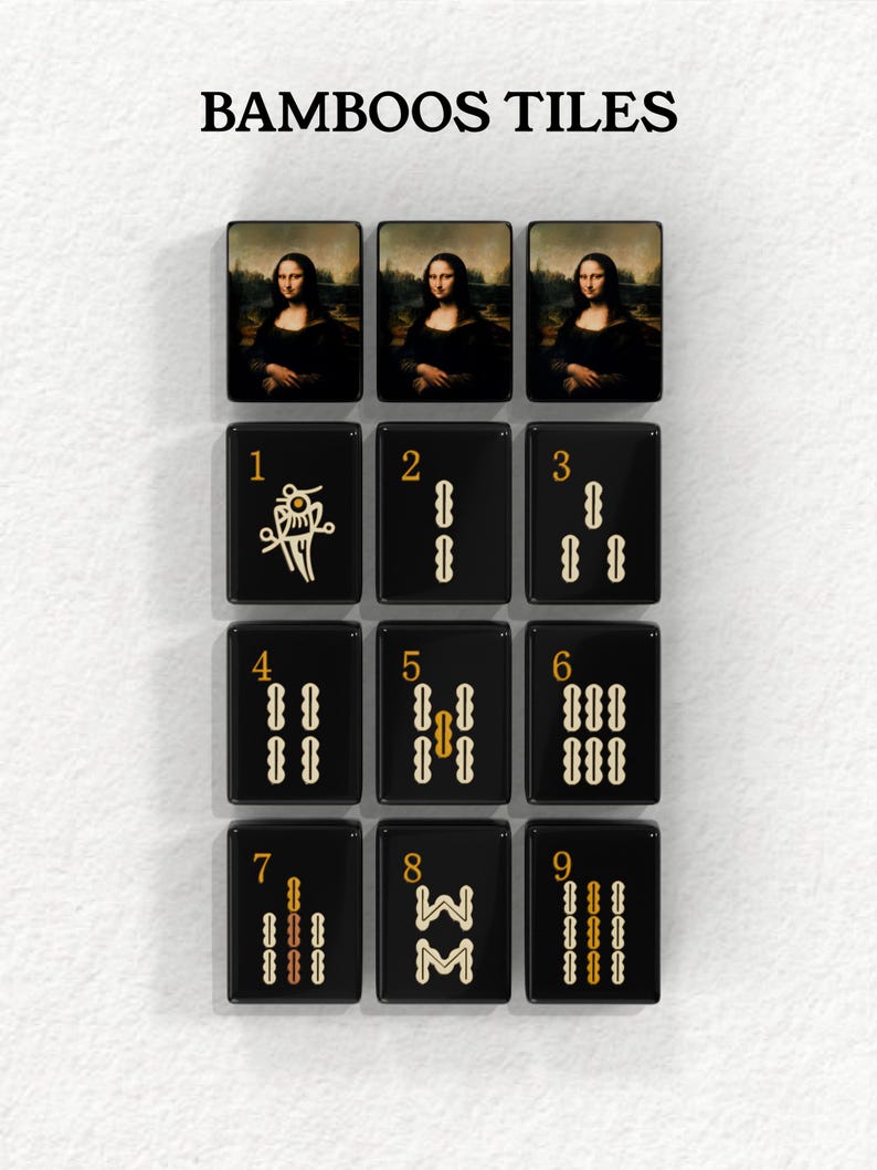 The image is a collage of nine black tiles, each featuring a different image of a woman. The tiles are arranged in a 3x3 grid, with each tile displaying a different image of the woman. The tiles are labeled with numbers from 1 to 9, indicating the row or column they belong to. The image does not contain any text, and the arrangement of the tiles does not create redundancy or vague descriptions.