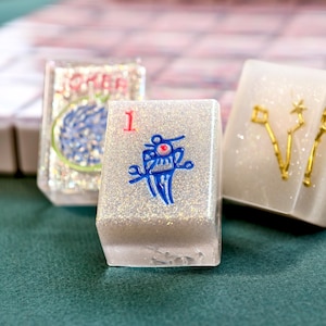 Zestaw do mahjonga, niestandardowe amerykańskie płytki do mahjonga, prezenty Riichi Mahjong, zabytkowy zestaw do mahjonga, spersonalizowany mahjong, wieczory gier, prezenty z grami planszowymi