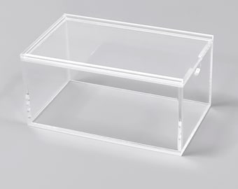 Caja de almacenamiento de Mahjong de acrílico / Estuche transparente para juego de Mahjong. Se adapta a 166 fichas de Mahjong americano. Organizador de regalo.