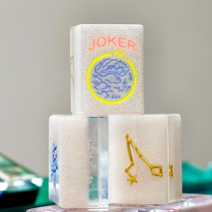 Mahjong Tiles, Mahjong Set, American Mahjong Tiles, Mahjong Tiles, Mahjong Tile Set, Mahjongset Resin, Riichi Mahjong, My Mahjong Tile