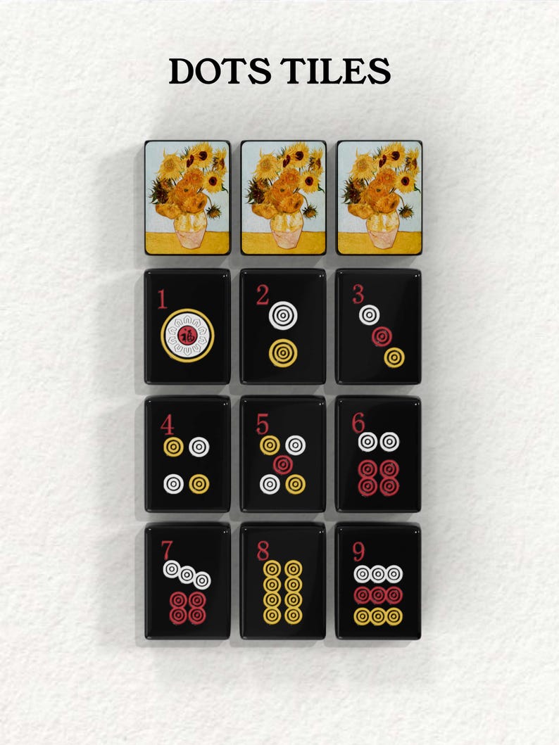 The image is a collage of nine tiles, each depicting a different number and a flower arrangement. The tiles are arranged in a grid format, with three tiles on the top row, three on the middle row, and three on the bottom row. The numbers 1 through 9 are displayed on each tile, and the flower arrangements vary in color and style.